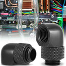 12.9Mm G1/4 Thread 90 Degree Rotary Tube Connector Fitting For Pc Water CoolR5H1