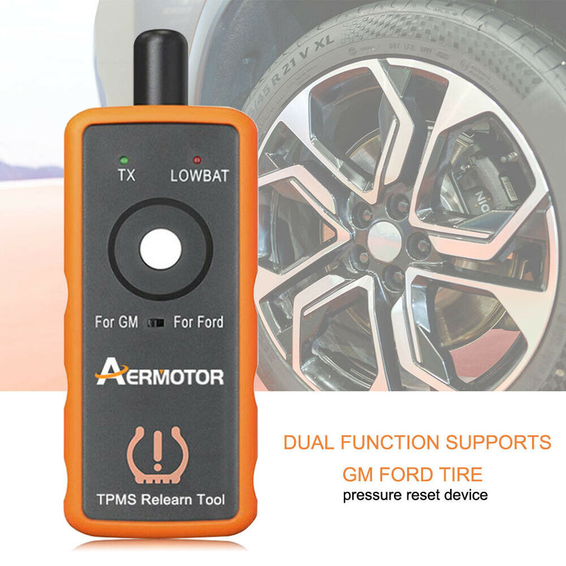 2 In 1 Durable Tire Pressure Monitor Sensor Home Activation Relearning for Ford