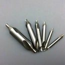 6 PCS HSS Combined Center Drills Bit Set Countersink 60 Degree Angle 5/3/2.