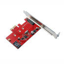 M.2 Pci-E Ssd To Pci-E 3.0 X1 And M.2 Sata Ssd To Sata Iii Adapter Card