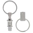2X Detachable Heavy Duty Dual Key Ring Safety Key Chain Pull Apart Sn JR