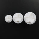 3pcs/set Fondant Tools Ivy Leaf Plunger Cutter Sugarcraft Molds for Cake LJ#
