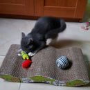 Cat Kitten Corrugated Scratch Board Pad Scratcher Soft Bed Mat Claws Care Toys A