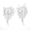 Short Lace Floral Rhinestone Bowknot Fingerless Wedding Party Bridal Gloves T Kw