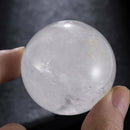 Natural Rainbow Clear Quartz Crystal Ball Healing Lucky Magic Sphere Decor 40MM