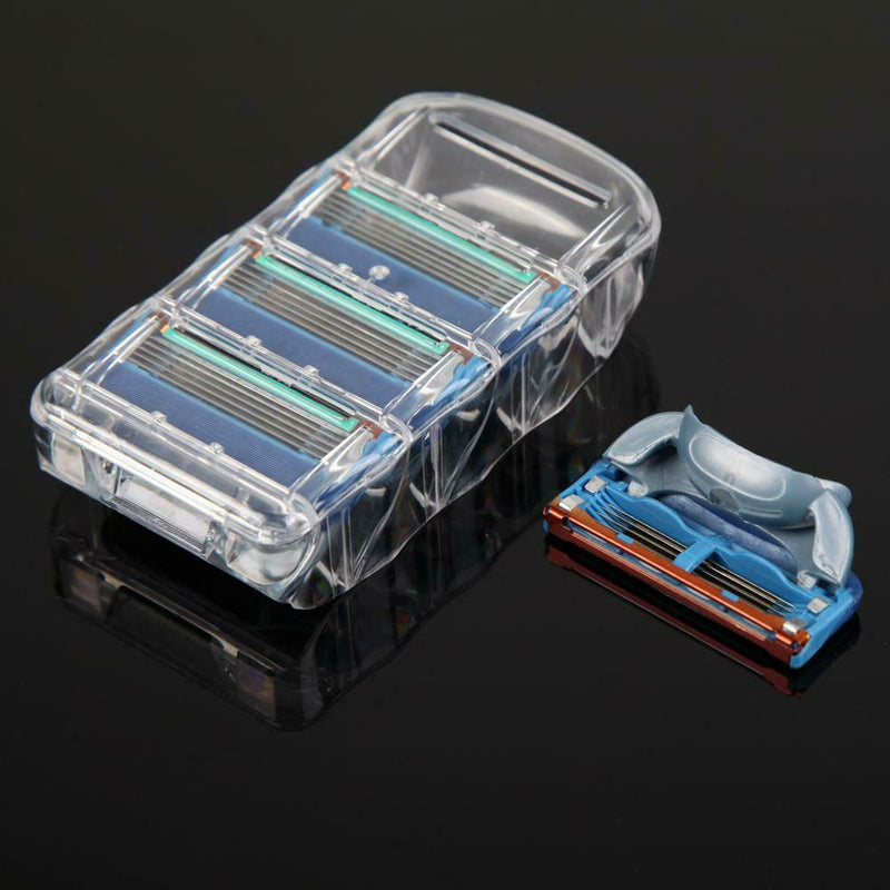 4pcs/lot Men Face 5-Layer Sharp Hair Beard Shaving Blades for Razor