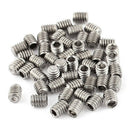 50Pcs M2.5 x 3mm Stainless Steel Hex Socket Set Grub Screws Headless Cup Po A1R5