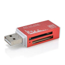 1PC USB 2.0 All in 1 Multi Memory Card Reader for Micro SD SDHC TF M2 MMC MS PRO