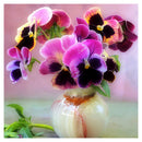 5D Diamond Painting Cross Stitch Mosaic Needlework (WLL1447 Purple Flower)