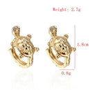 Turtle earrings D6R2