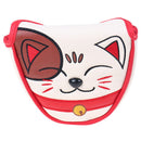 1x Lucky Cat Golf Cover Mallet Headcover Blade Semi Cover Links Putter G Hn