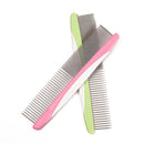 Stainless Steel Teeth Styling Home Dog Comb Single Row Removes Tangles Knots