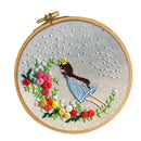 DIY Embroidery Starter Kit Printed Princess Hand Needlework Pattern Fabric