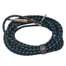 Bass Guitar Cable 5m Right Angle 6.35mm TS to Straight Plug Mixer Amplifier