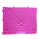 Rubber Sport Leisure Acupuncture Foot Massage Mat Shiatsu Sheet Pink P6V8