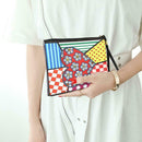 DIY Heart Special Shape Diamond Painting Women Wristlet Purse Zipper Clutch