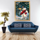 Christmas Snowman Embroidery Cross Stitch 5D Diamond Painting/Home/Decor New