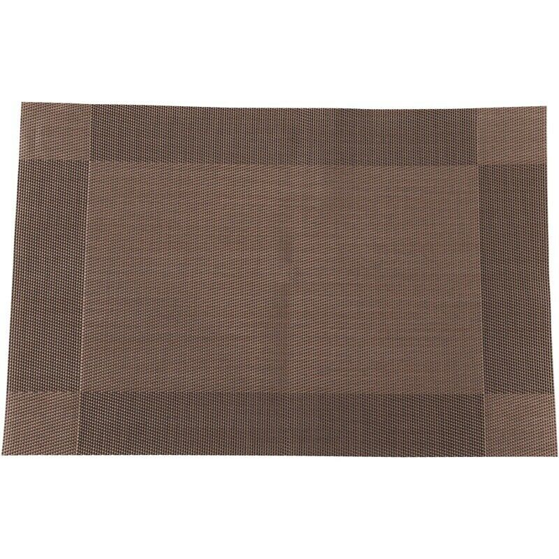 1 x Placemat Place Mat Table Mat Washable 45x30cm, Brown