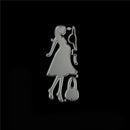 Shopping Pregnant Woman With Hat Cutting Dies Embossing Stencils Decor HT ME