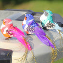 1pc mini decorative cute toys artificial foam feather mini birds craft birds V3