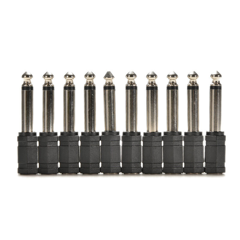 4Pcs 6.35mm 1/4 Male to 3.5mm 1/8 Female Stereo Audio Mic Plug Adapter Jack SMES