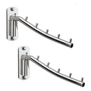 1X(Wall-Mounted Hanger Stainless Steel Swing Arm Wall Hanger Heavy Duty Dry