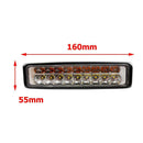 Car LED Lamp 18W 3030 1080LM Dual-Color Truck Motorcycle Off-Road Spot Light