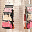 Hanging Handbag Organizer Dust-Proof Storage Holder Bag Wardrobe Closet for Q6L2