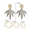 5PCS Geometric Leaf Drop Dangle Earrings Ear Stud Earrings Set Women Jewelry  %x