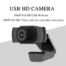 1080P Full HD Web Camera 360 Rotating USB Webcam with Built-in Microphone For PC