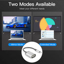 USB 3.1 Type C to DB15 VGA Adapter 1080P Converter Cable for Laptop Phone