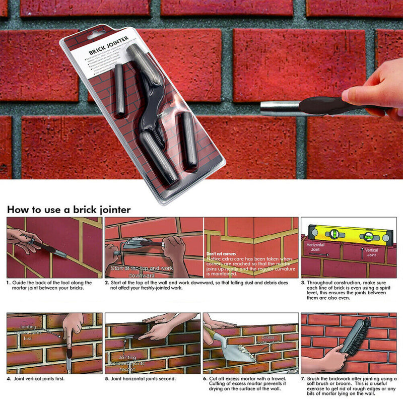 Wall Trimming Hanheld Brick Jointer Interchangeable Hand Tool Metal Easy Use