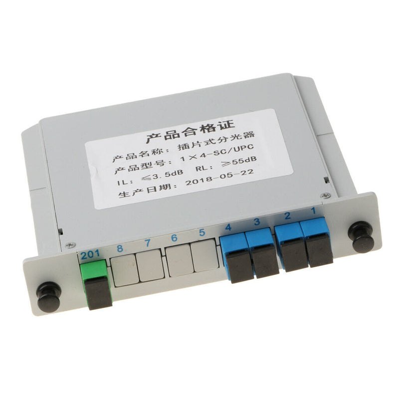 1 to 4 SC-UPC Connector Inserted PLC Fiber Optic Optical Splitter Module