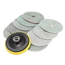 10pcs 4" Inch Diamond Polishing pads For Granite Marble Concrete Stone B9D1
