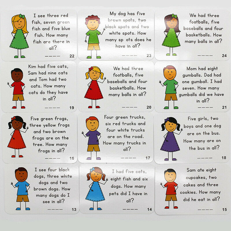 72Pcs/Set English Sentences Flash Card Answer Sheet Question Kids Early Lea N7Z2