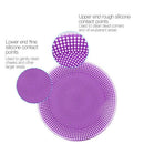 Blue Usb Silicone Beauty Face Cleanser Washing Massager Brush Hand Ring Wat
