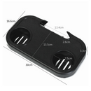 Chair Lawn Black Cup Holder For Zero Gravity Patio Lounge Pool Beach Side Tray--