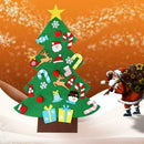 Kids Felt Christmas Tree Ornaments Xmas Gift DIY Door Hanging Wall Decor U5Q1