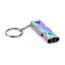 Stainless Whistle Double Tube Lifesaving Emergency SOS Outdoor Survival WhisS 3C