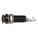 Brass Threaded Cylinder Output Jack Barrel fit for Electric Guitar Black