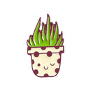 Cartoon Cute Potted Plant Brooch Badge Unisex Shirt Enamel Pins (Style 6)  A