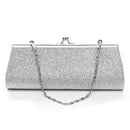 Women Glitter Clutch Purse Evening Party Wedding Banquet Handbag Shoulder B E9U3