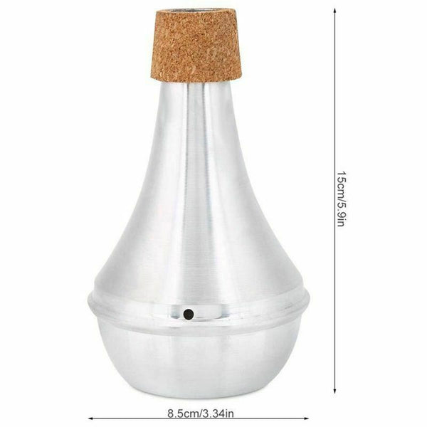 Trumpet Whisper Mute, Lightweight Aluminum Alloy Practice Silencer Musical