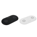 2 Pieces Universal Dual Wireless Charger 5W Ultra-Thin Qi Charging Pad Fast