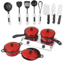 Kids Toys Plastic Kitchen Cookware Tool Set Tableware Prerend Play Game