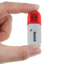 Bluetooth 5.0 Mini USB Adapter Audio Stereo Receiver Car Kit w/Mic (Red)