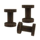 3pcs Wooden Spools Classic Empty Thread Bobbins DIY Sewing Notions 61x45mm