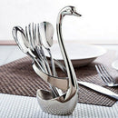 Stainless Steel Fork and Spoon Holder, Decoration Tableware Set kitchen Too W5P8