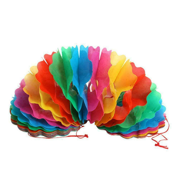 Paper Pull Flower Garland Props Toys For Kids Baby Fun Game P7O2