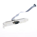Motherboard Serial 9Pin RS232 DB9 Com Port Ribbon Cable Connector Bracket Slo ~ï¼ˆ